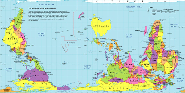 southern hemisphere map upside down